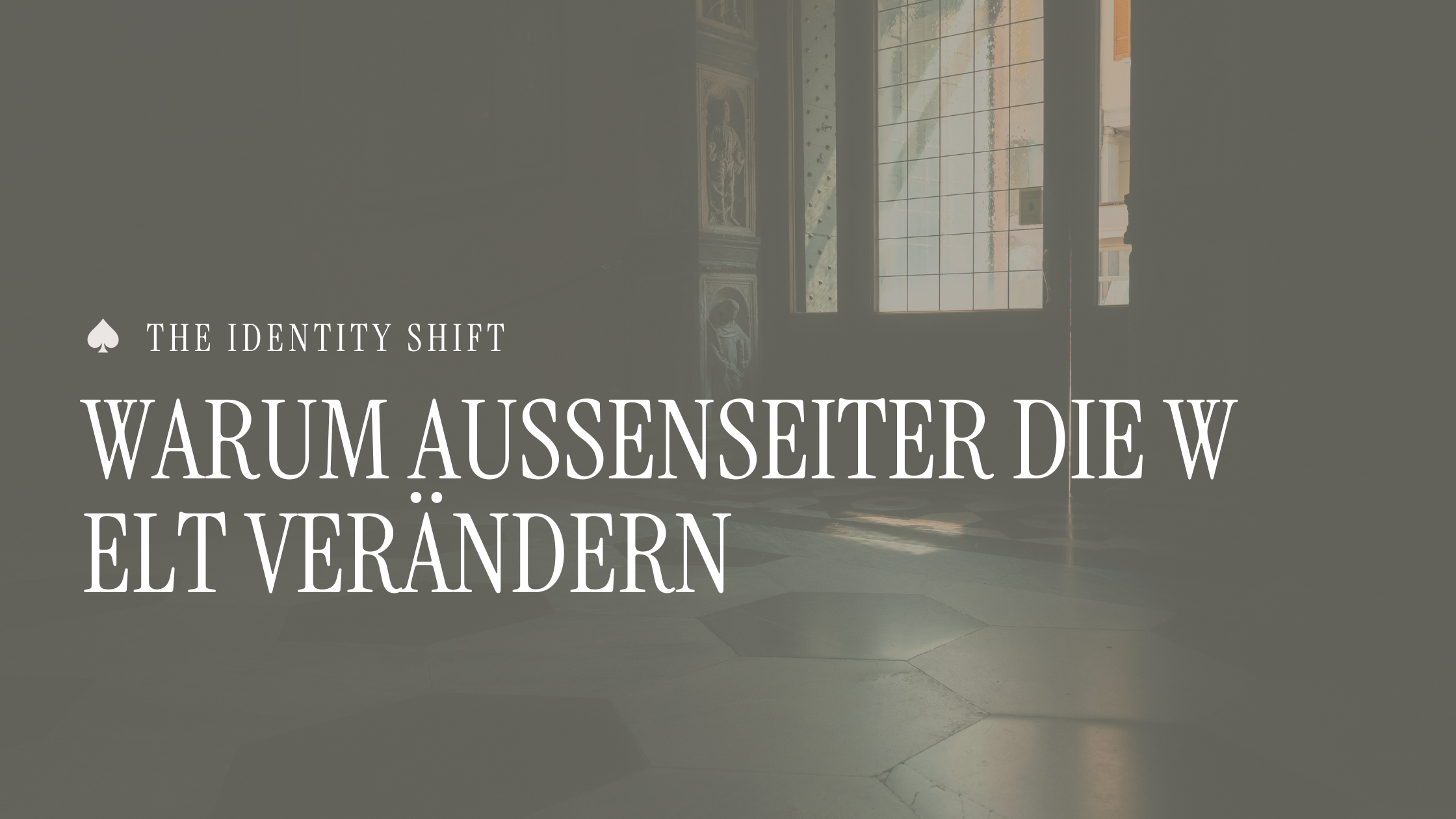 Warum Außenseiter die Welt verändern