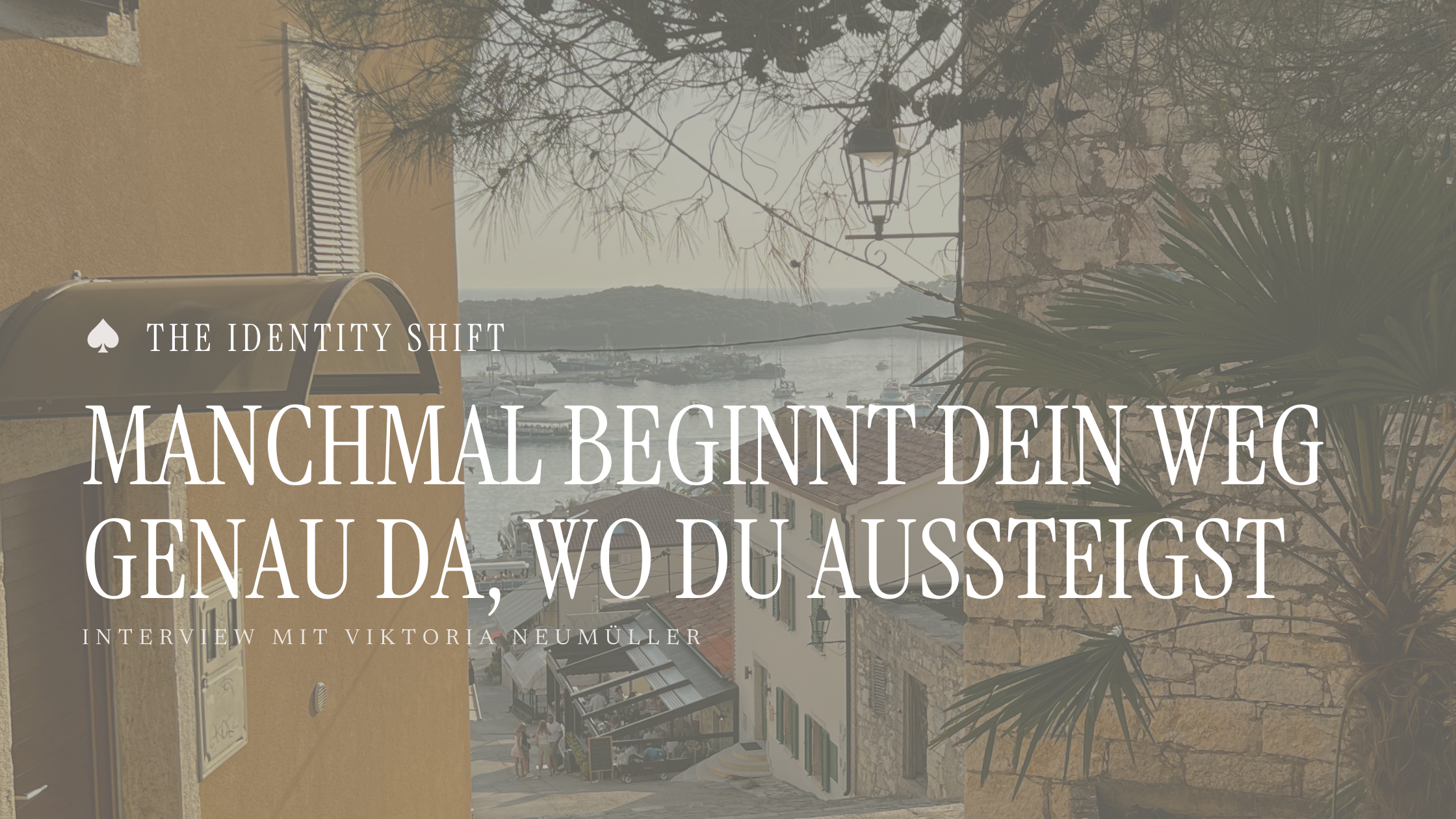 Manchmal beginnt dein Weg genau da, wo du aussteigst