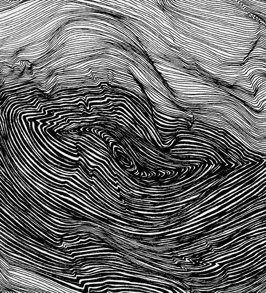  Ink Drawings I, 2010, Indian ink on cotton paper, 14 x 13 cm 