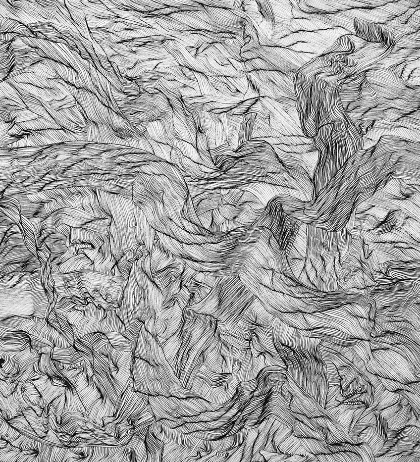  Ink Drawings VIII, 2010, Indian ink on cotton paper, 33 x 30 cm 