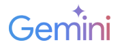 Logo mit dem Wort 'Gemini' in blauer und lila Schrift.
