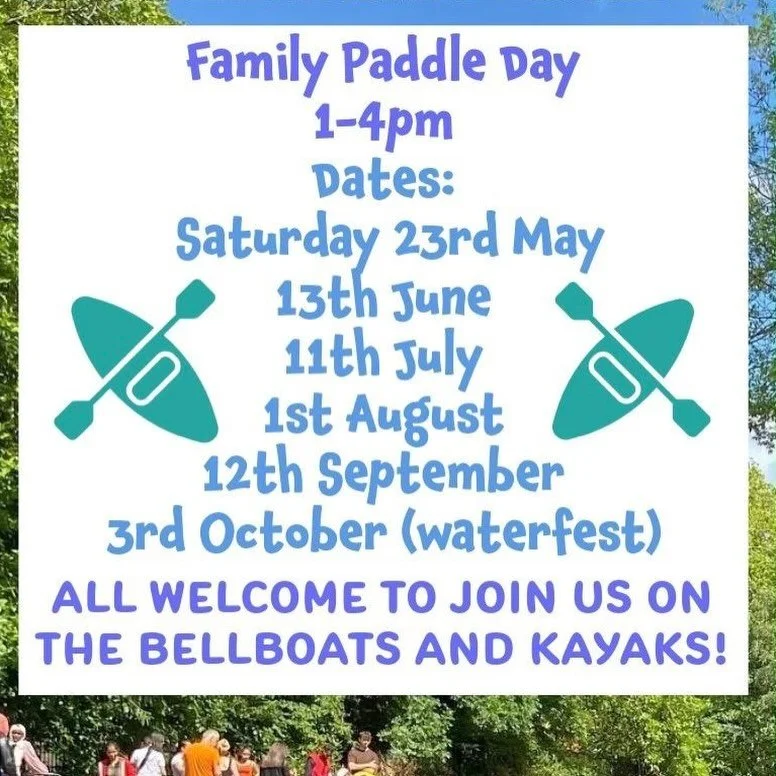 We are on the Canal tomorrow! 1-4pm, fingers crossed for some sun 🤩☀️🛶💦