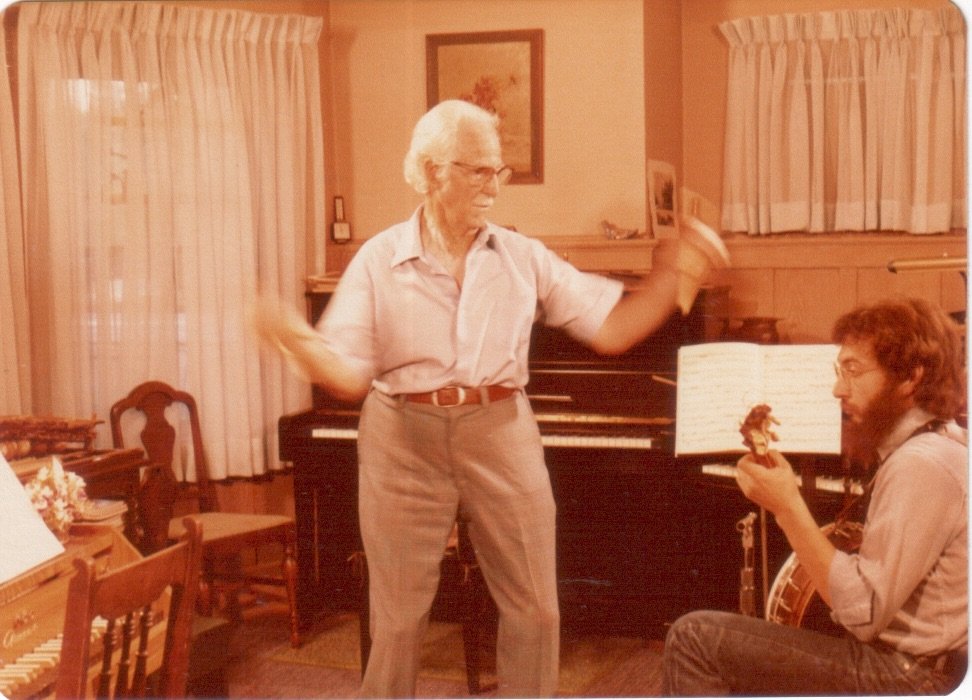 with Percy Danforth during the shooting for a little film about Percy for the Library of Congress, 1983?