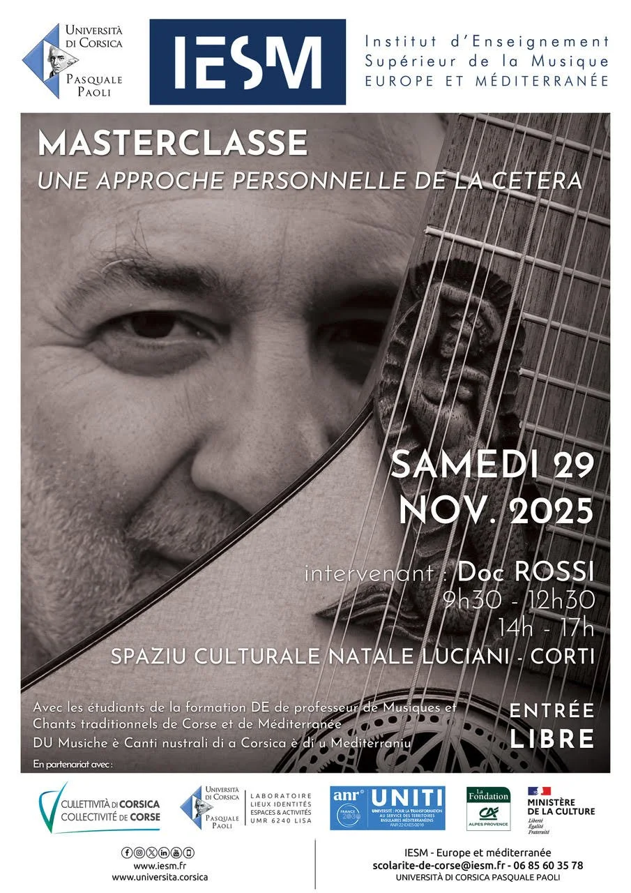 A welcome return to Corsica for a few workshops, this one at the university.