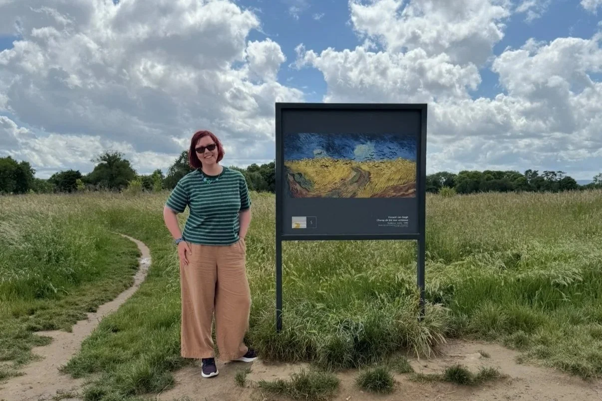 Standing at the site of Wheatfield with Crows (Van Gogh) in Auvers-sur-Oise