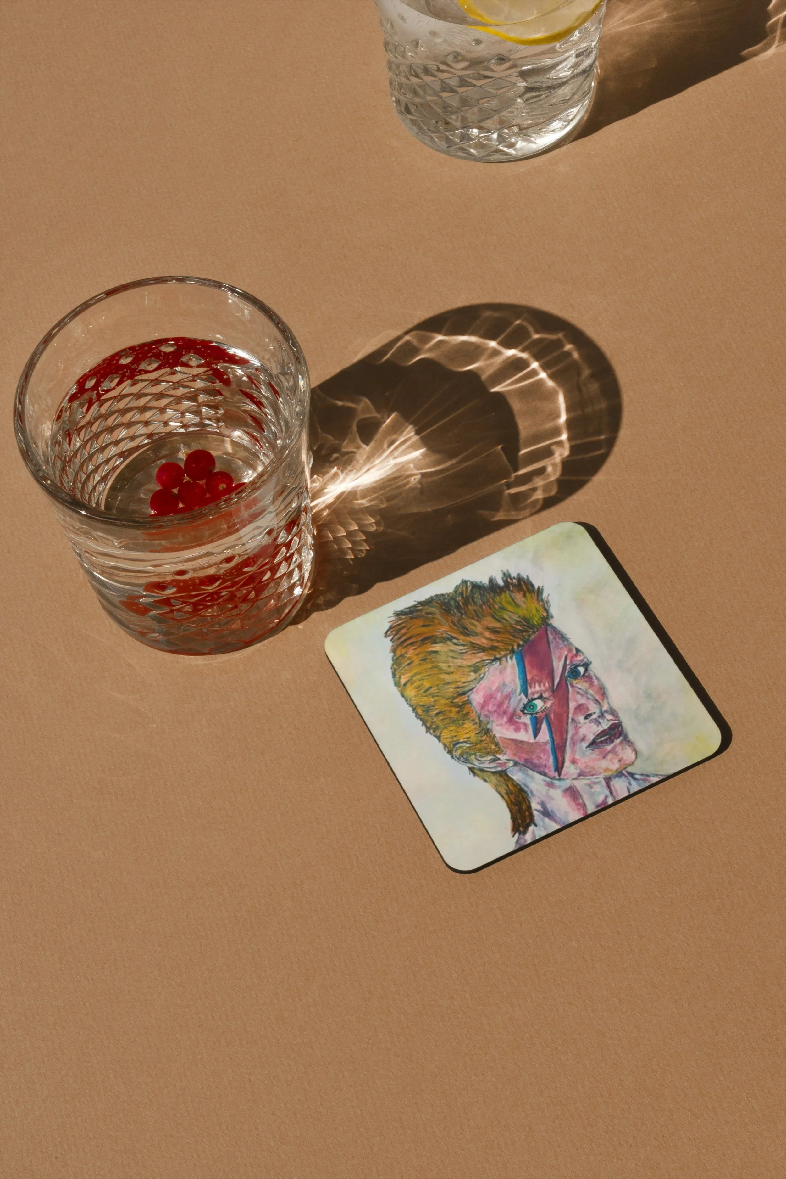 David Bowie Square Coaster