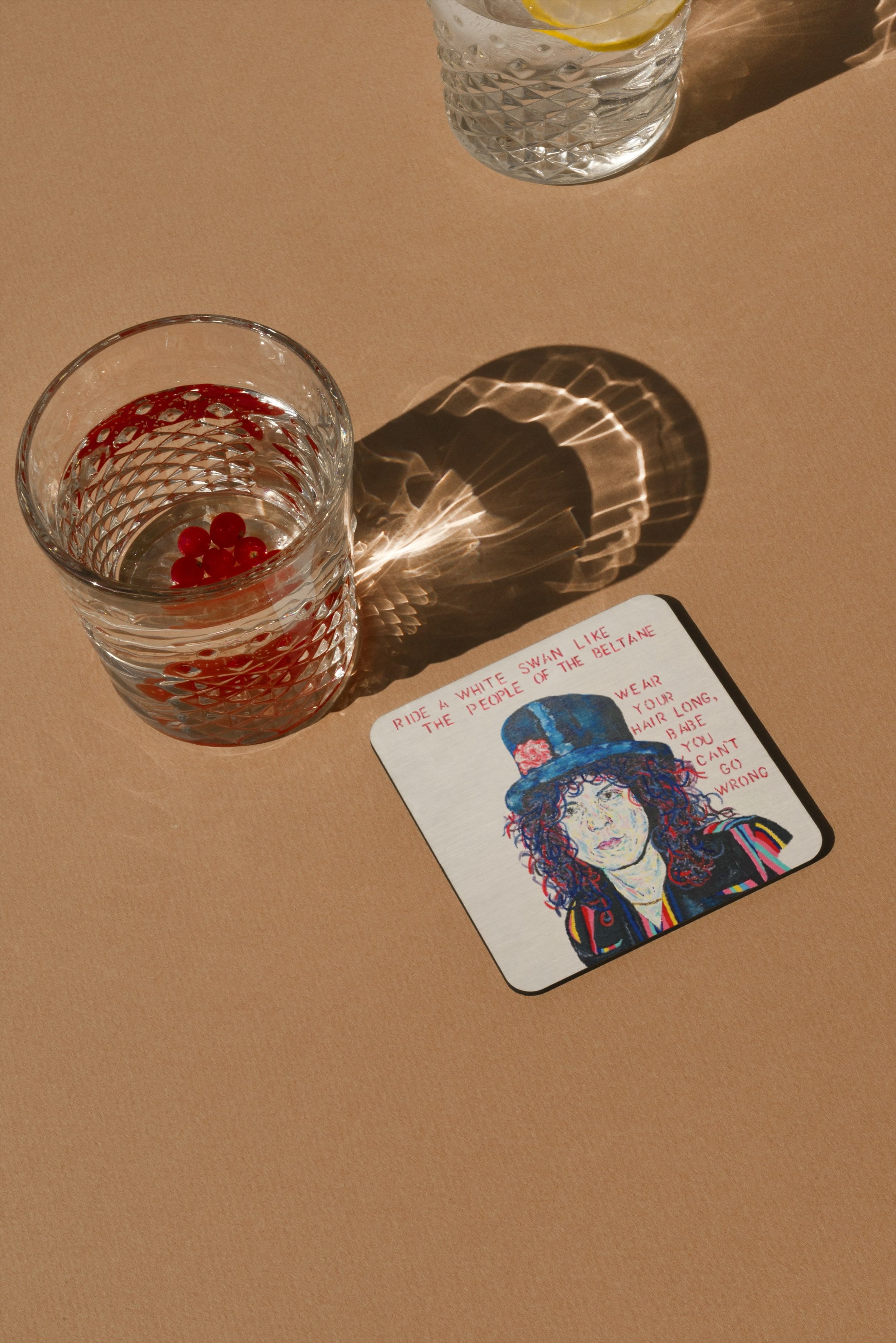 Marc Bolan (Trex) Square Coaster