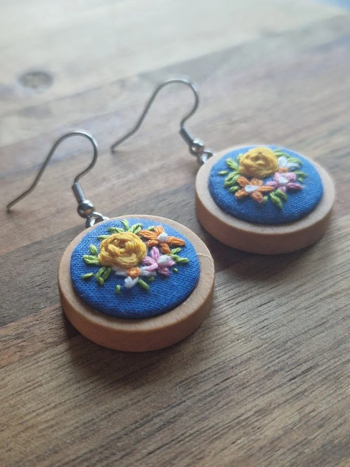 Blooming Bliss Embroidered Earrings