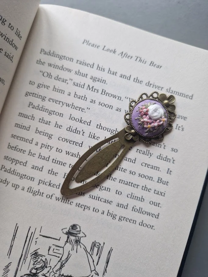 Vintage Floral Elegance Bookmark