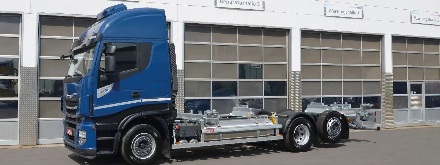 Unsere mechanischen Wechselsysteme jetzt auch auf Erdgasfahrzeugen von IVECO und VOLVO