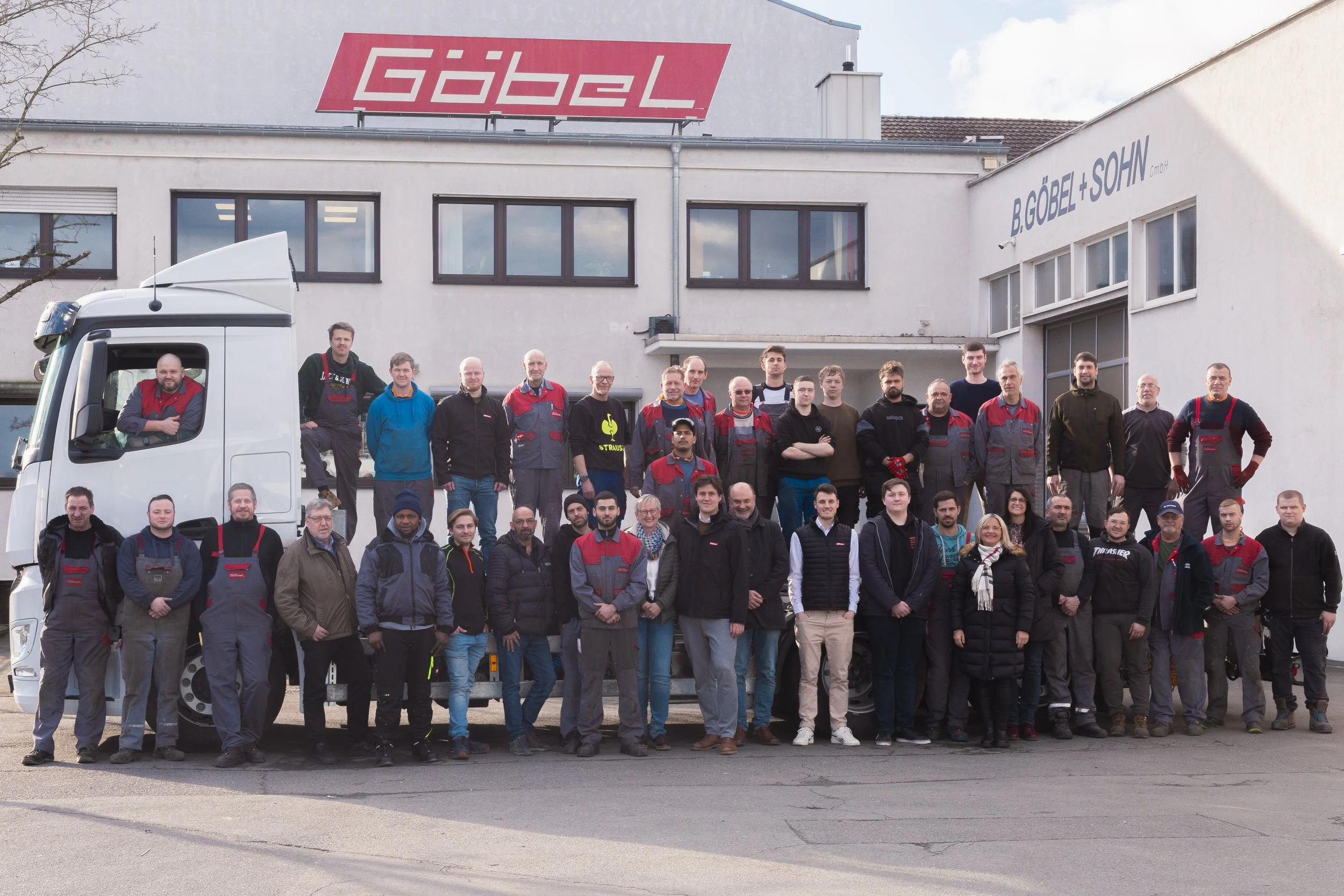 Aktuelles Gruppenfoto Firma Göbel