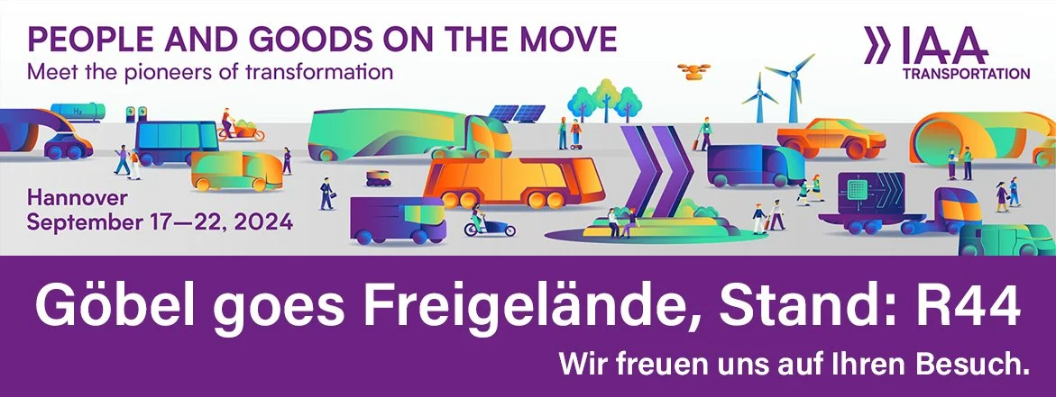 Flyer für IAA 2024 von Göbel Fahrzeugbau