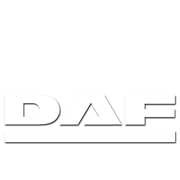 Das Bild zeigt das Logo der Deutschen Arbeitsfront (DAF) mit schwarzen Hintergrund und weißen Buchstaben.