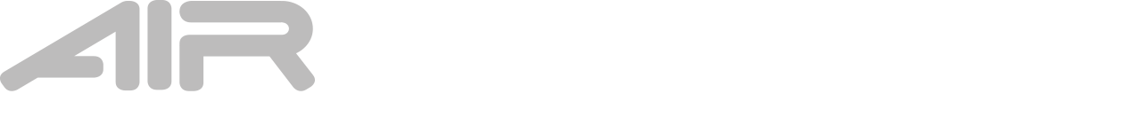 Logo mit dem Wort 'AIRLIFTER' in grauer Schrift auf schwarzem Hintergrund.