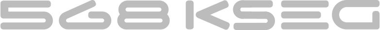 Das Bild zeigt den Text '568 KSEC' in großen, grauen Buchstaben auf weißem Hintergrund.