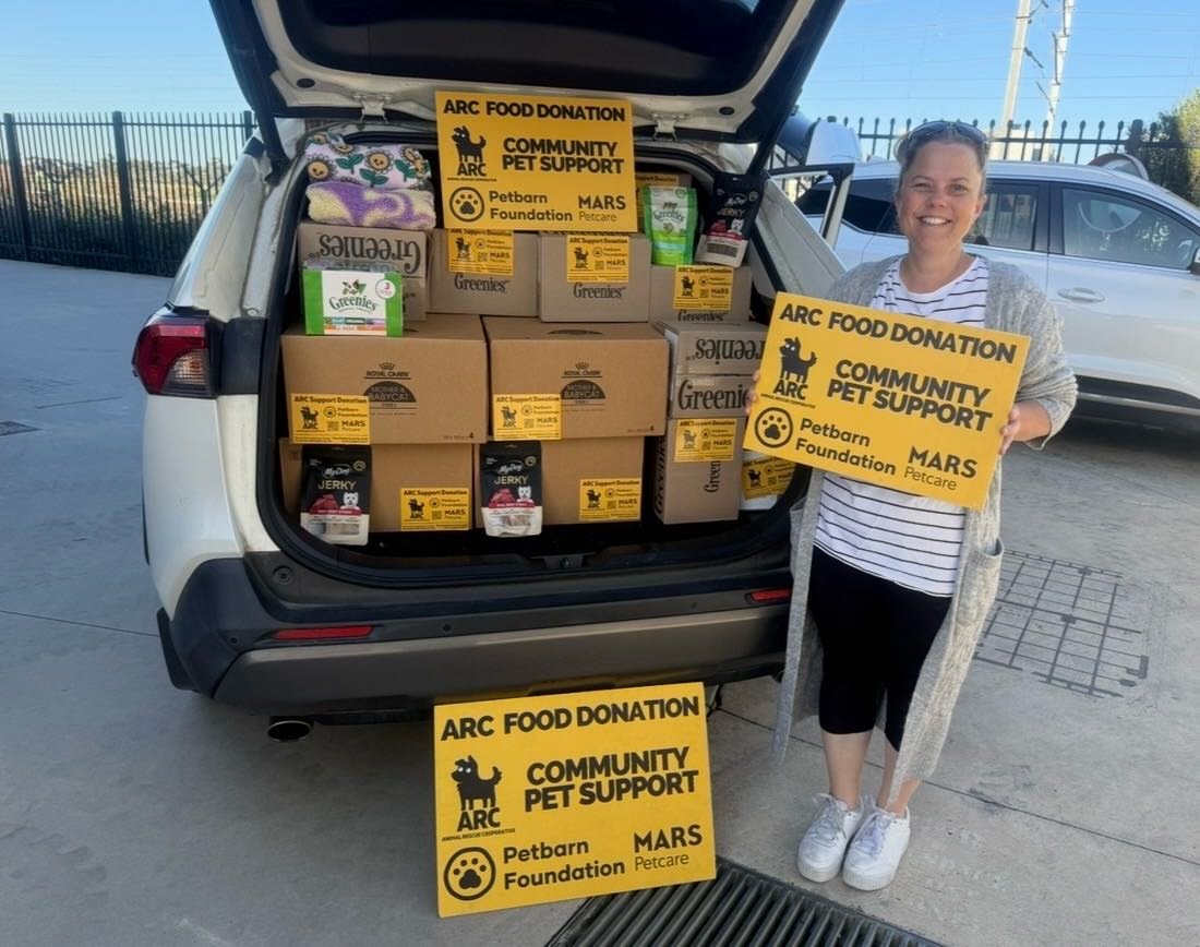 💛 A huge THANK YOU to Animal Rescue Cooperative and Mars Australia for their incredibly generous donation of food and treats for our rescue cats. 🐾

The support of organisations like yours truly makes a difference behind the scenes in ways that are