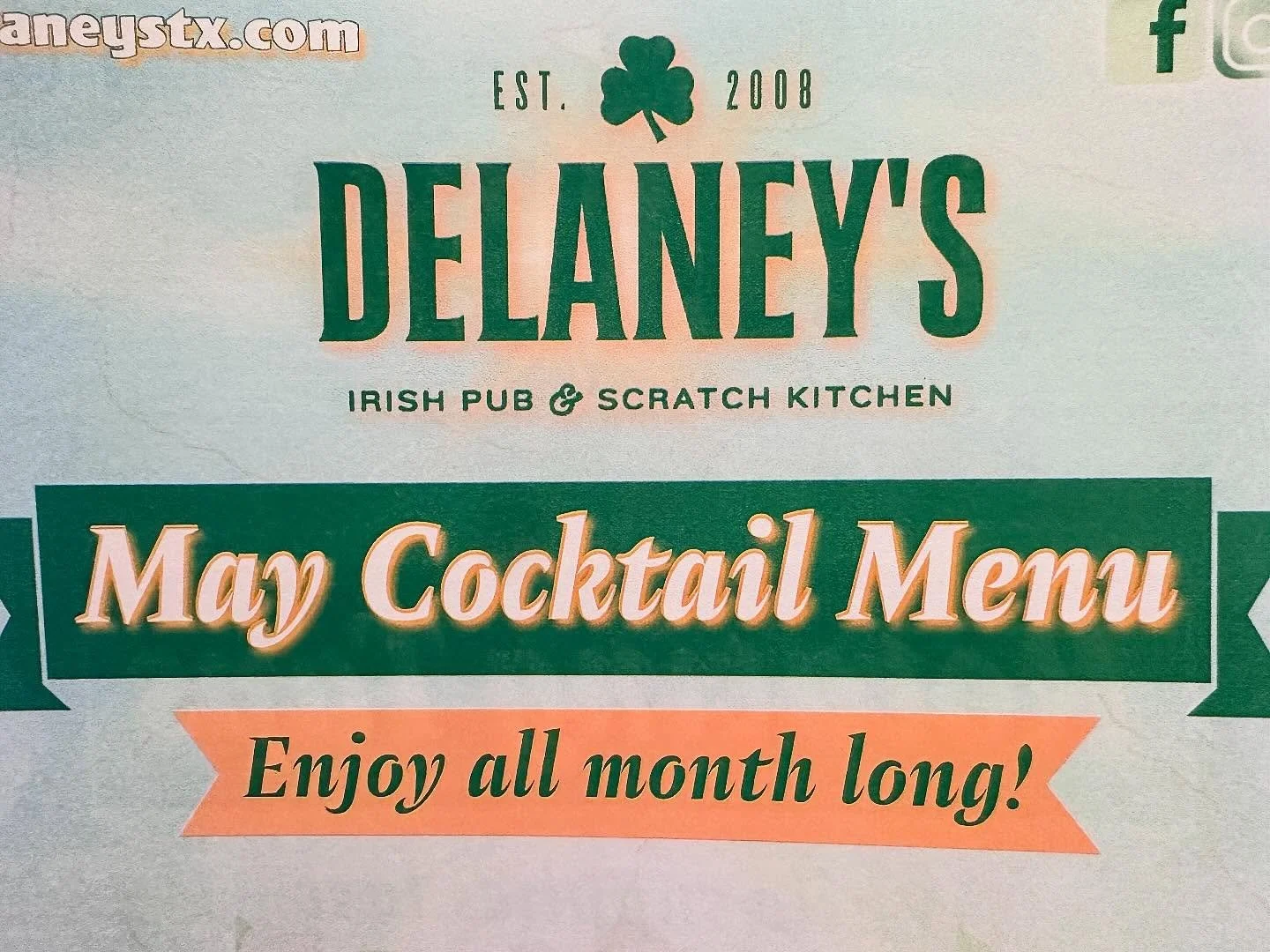 🚨 TOMORROW 🚨

A brand new month means brand new cocktails at Delaney&rsquo;s 🍸✨
Our May Cocktail Menu drops tomorrow, and trust us&hellip; you&rsquo;re going to want first sip privileges. From refreshing spring flavors to bold new favorites, this 