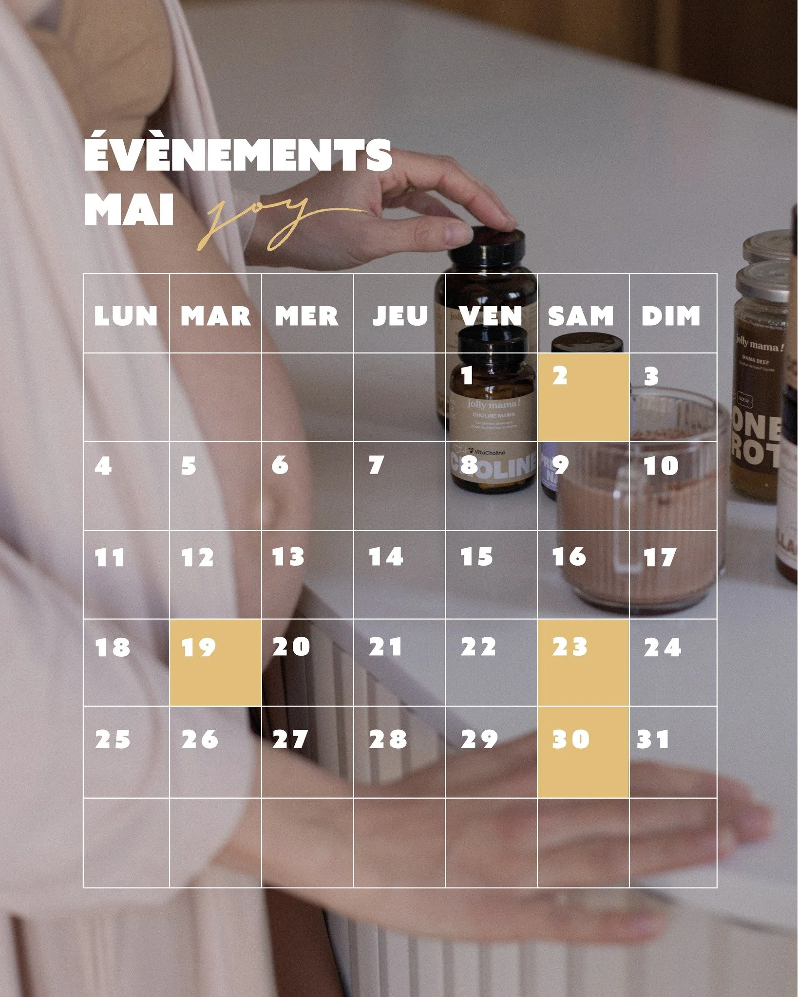 Mai chez Joy 🌞

Une jolie s&eacute;lection d'ateliers pour prendre soin de vous , d&eacute;couvrir en conscience et apprendre bien accompagn&eacute;.e.s par notre &eacute;quipe et nos intervenants 🧡

🍃 Samedi 2 | 14:00-16:00
RITUELS DE VIE &eacute