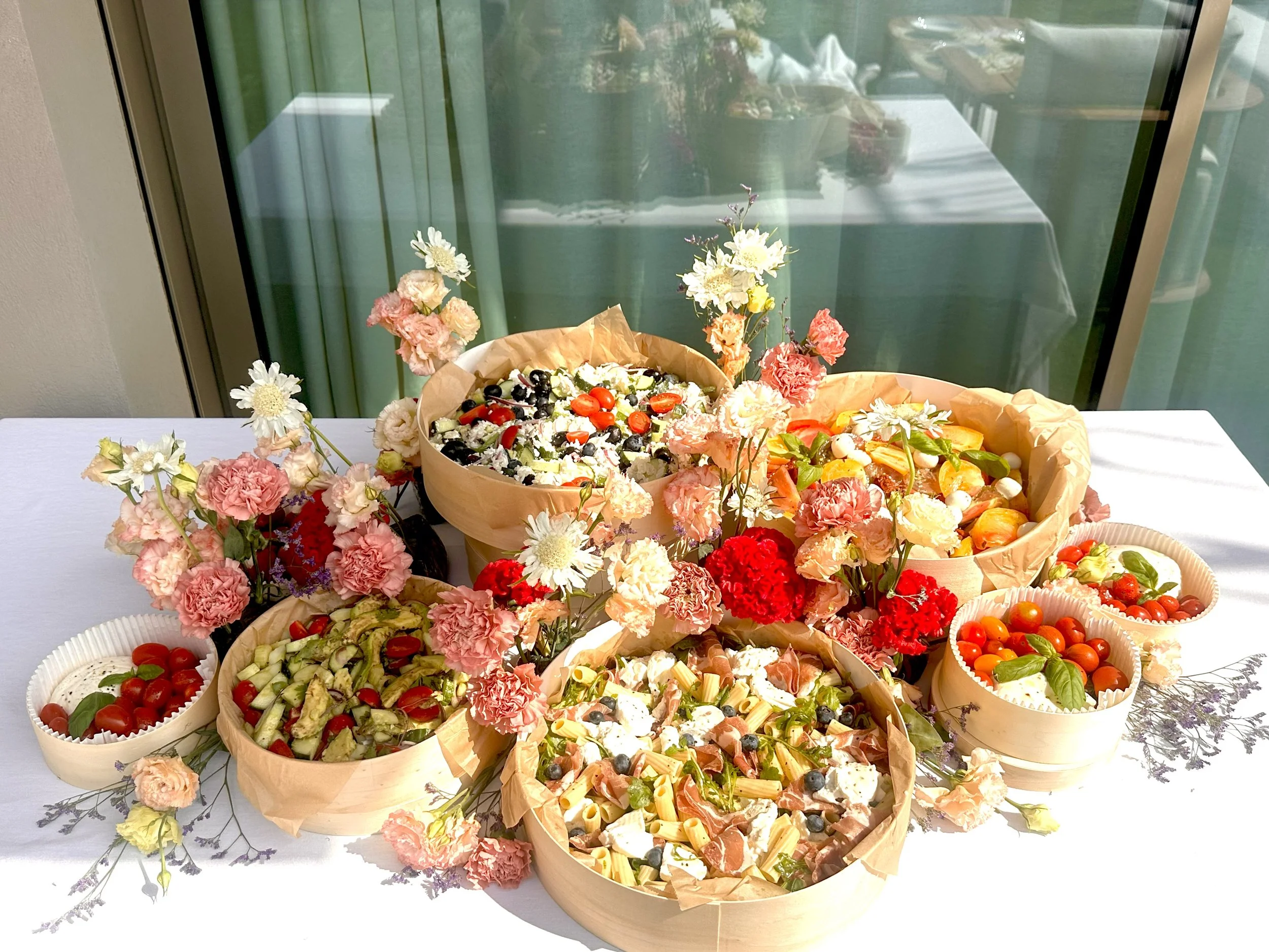 Buffet Salade  scenographie Saint paul de vence