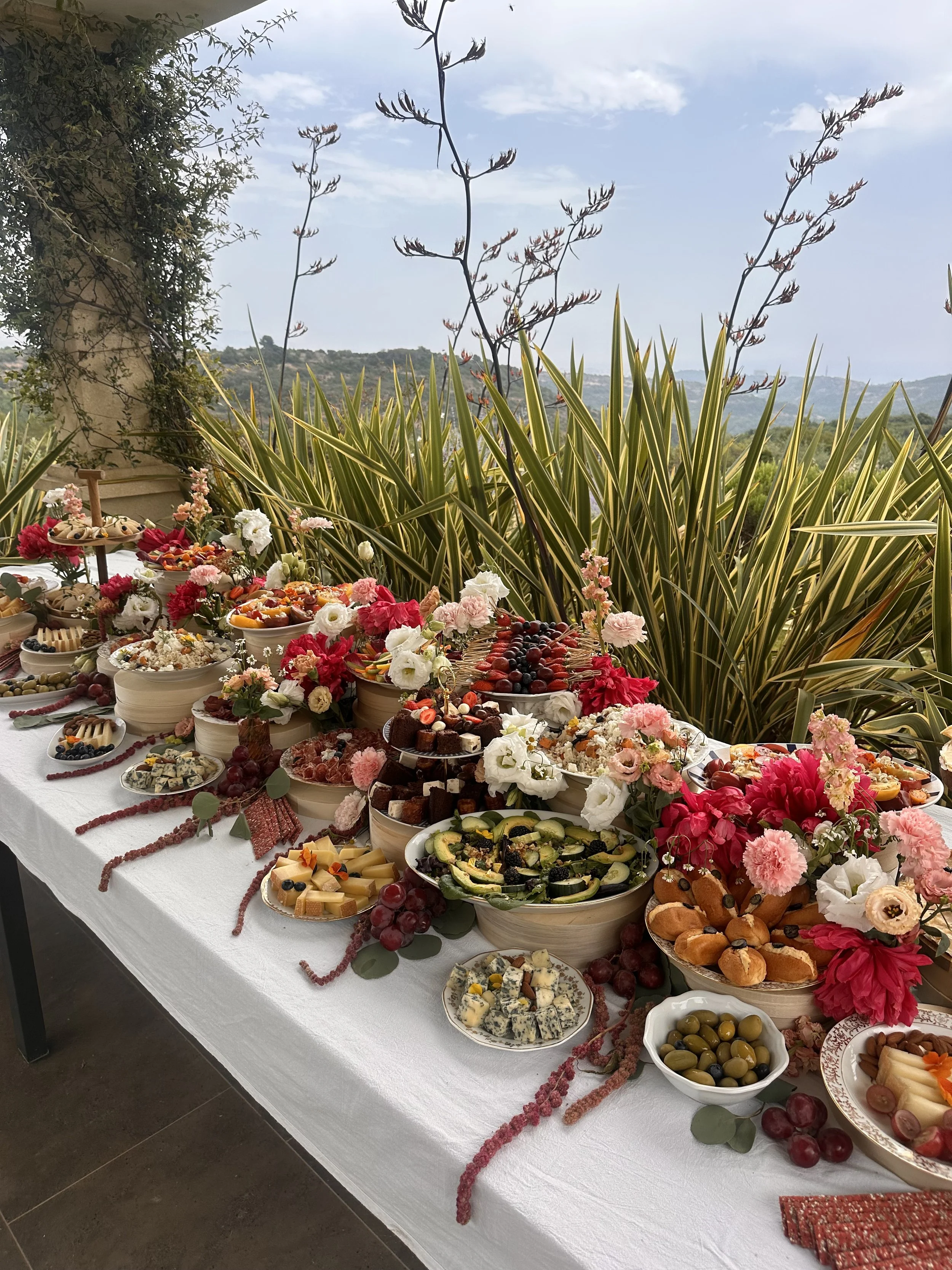 Buffet brunch scenographie Saint paul de vence