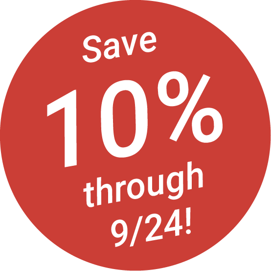 save 10% through 9/24