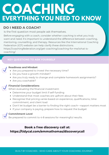 What do I need to know about coaching?