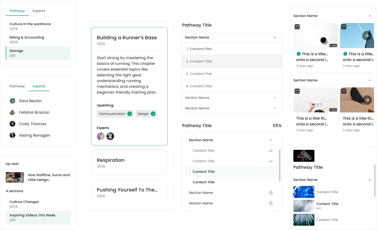Using new inspiration, I refined the designs into higher fidelity concepts, scheduling sessions with developers to discuss feasibility at this point.