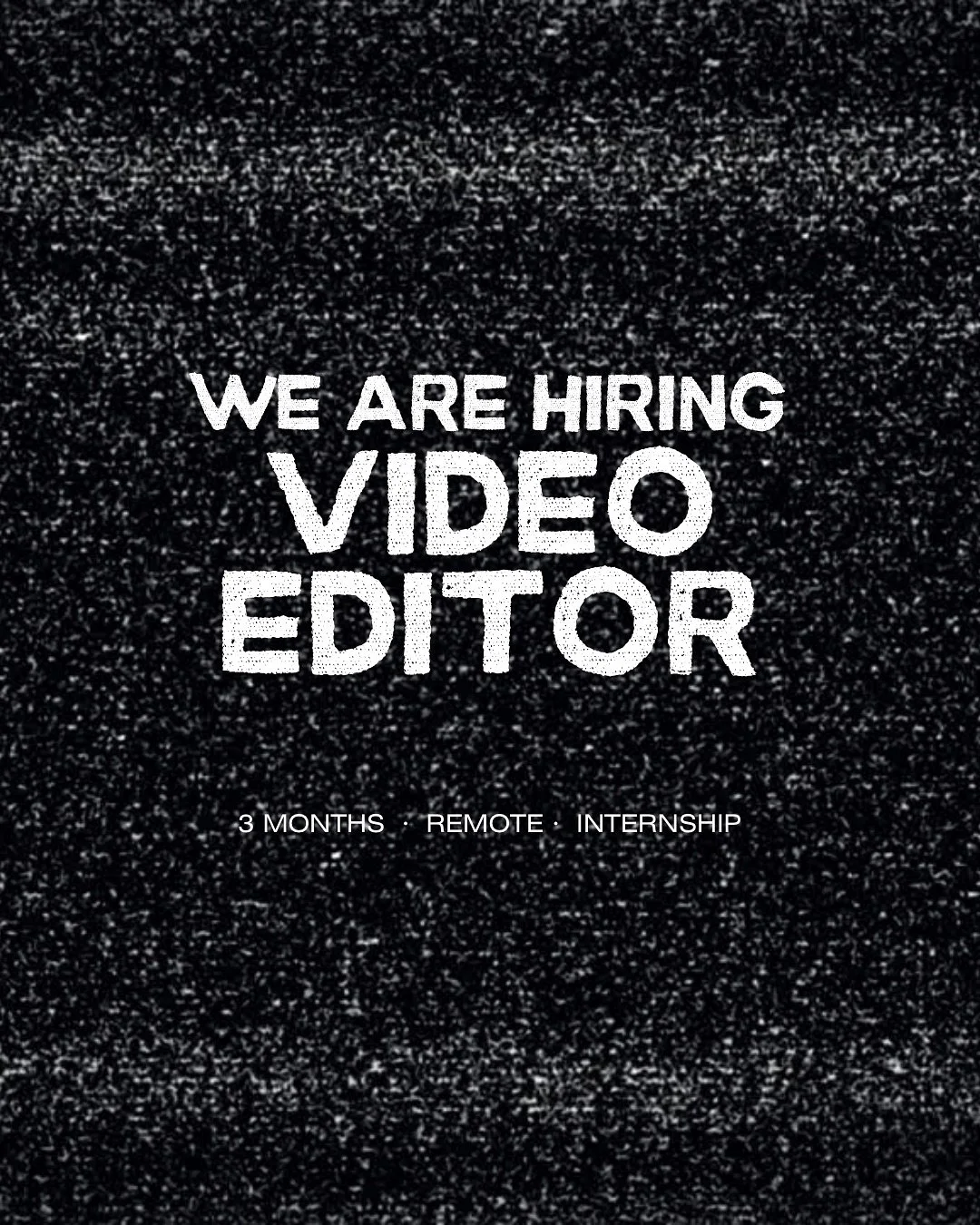 Hiring a Video Editor for 3 month Internship

Remote &bull; English (Mother Tongue) &bull; SFX wizard 

Contribute to our production and content team on docu-series episodes; an introspective inside a global impact agency, from LA to Chicago to Paris