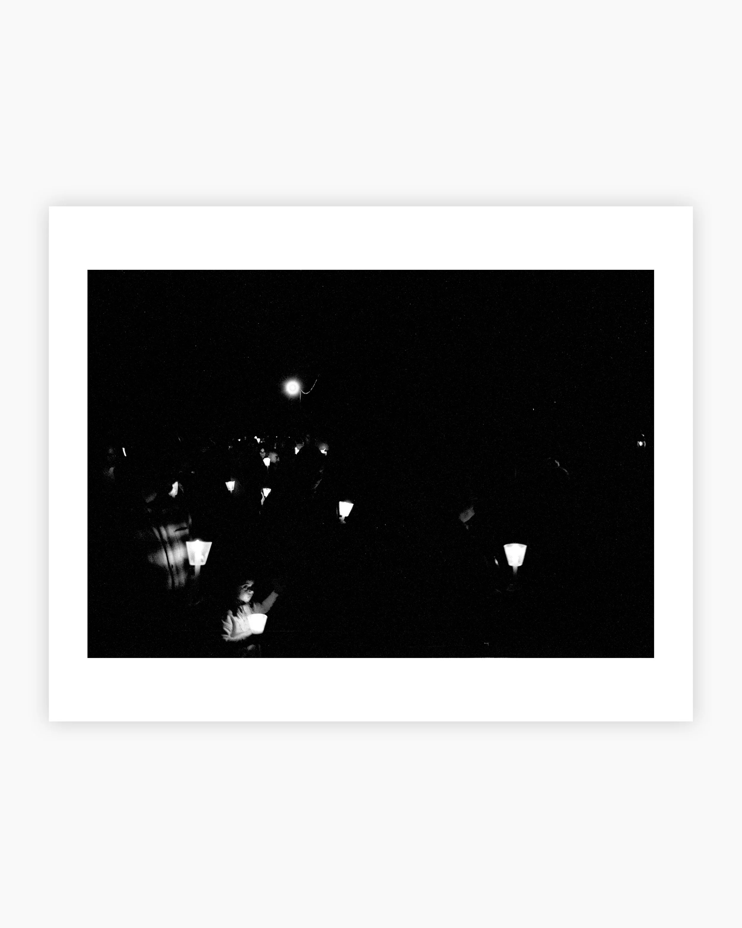 Religious candle procession. Mourim, Portugal. 2025.