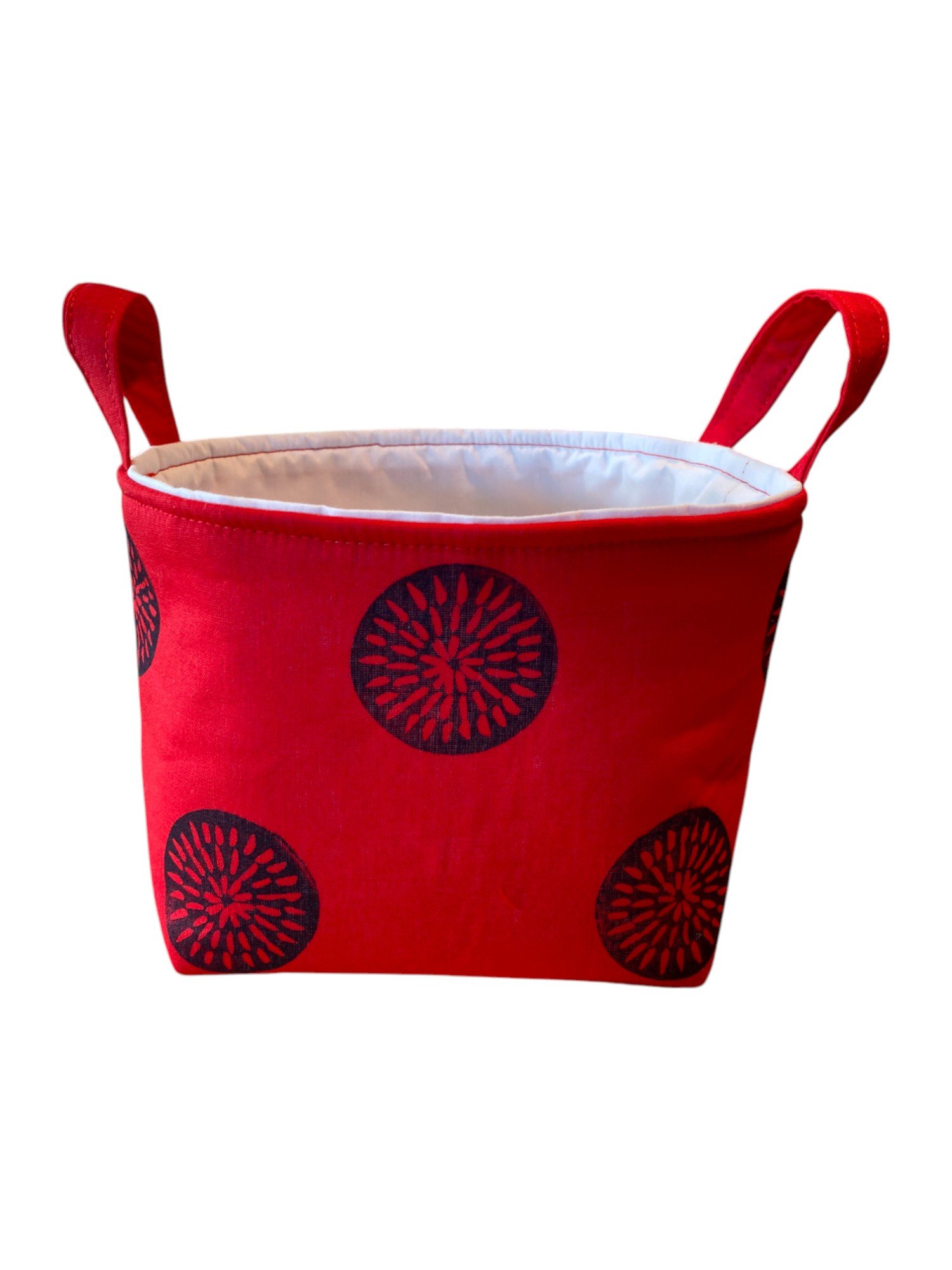 Medium Red Handled Storage Bin