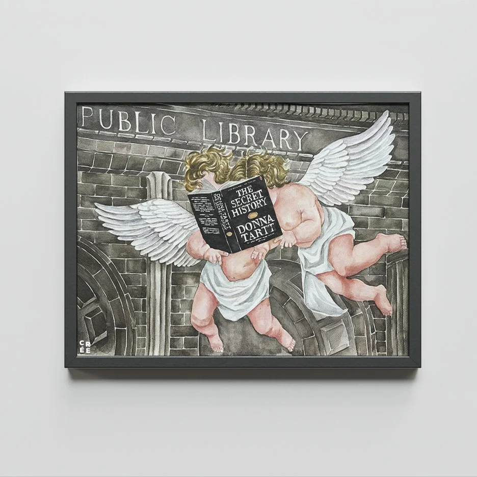 The Secret History book art print | Donna Tartt book inspired wall art | UK and US book cover options