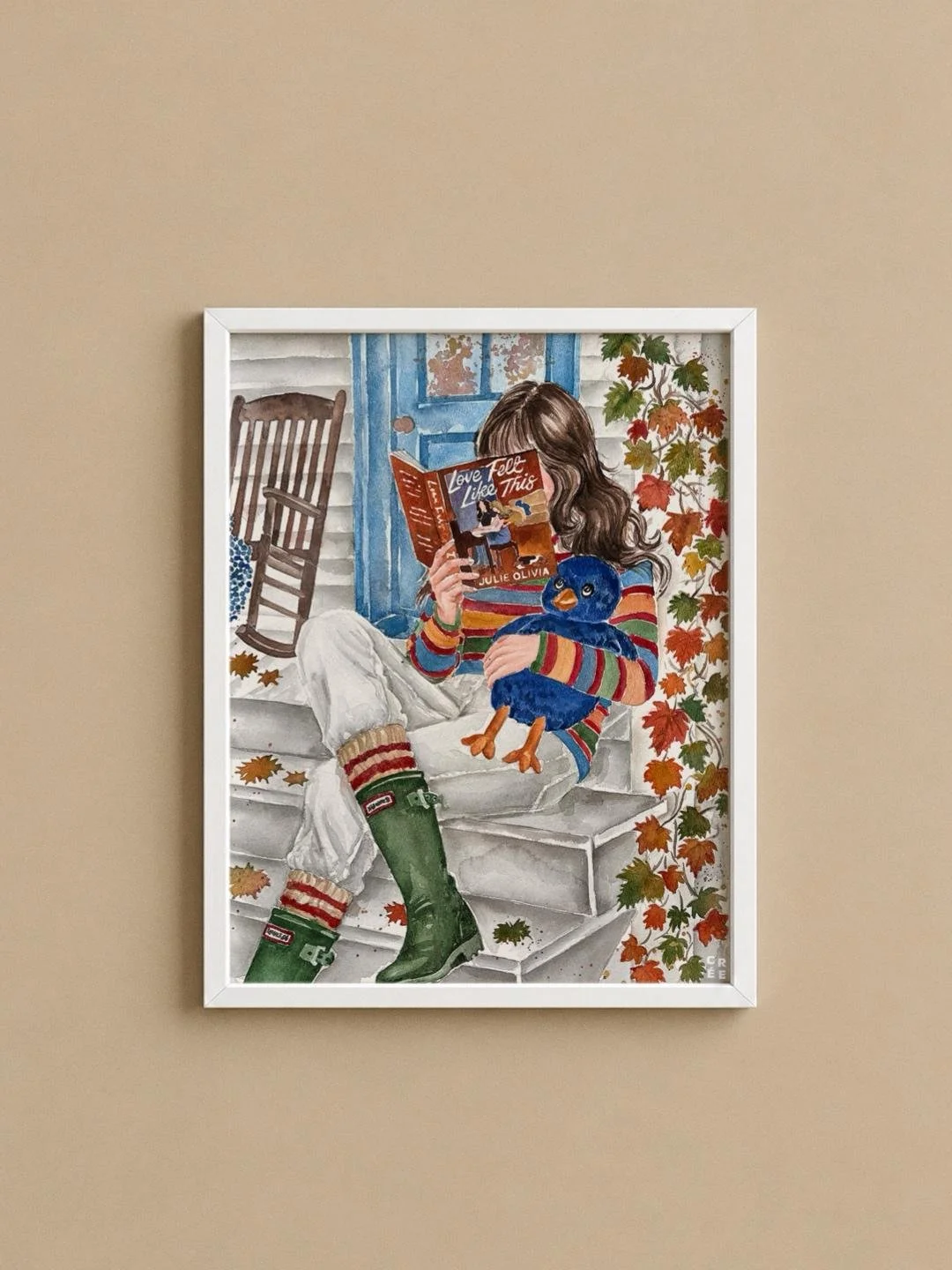 Love Felt Like This book art print | hair & skin options