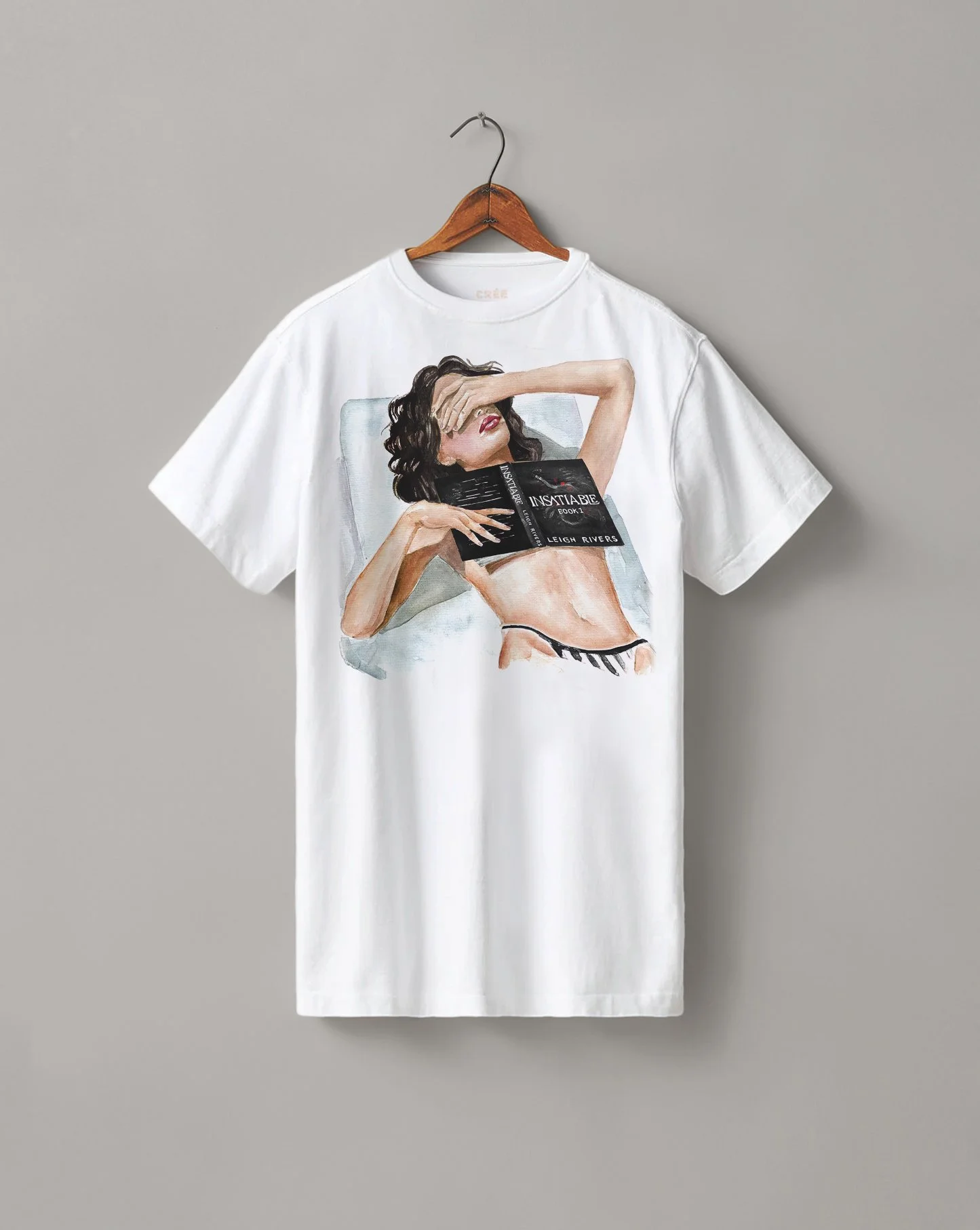 Insatiable (The Edge of Darkness, #1) book t-shirt | hair & skin options