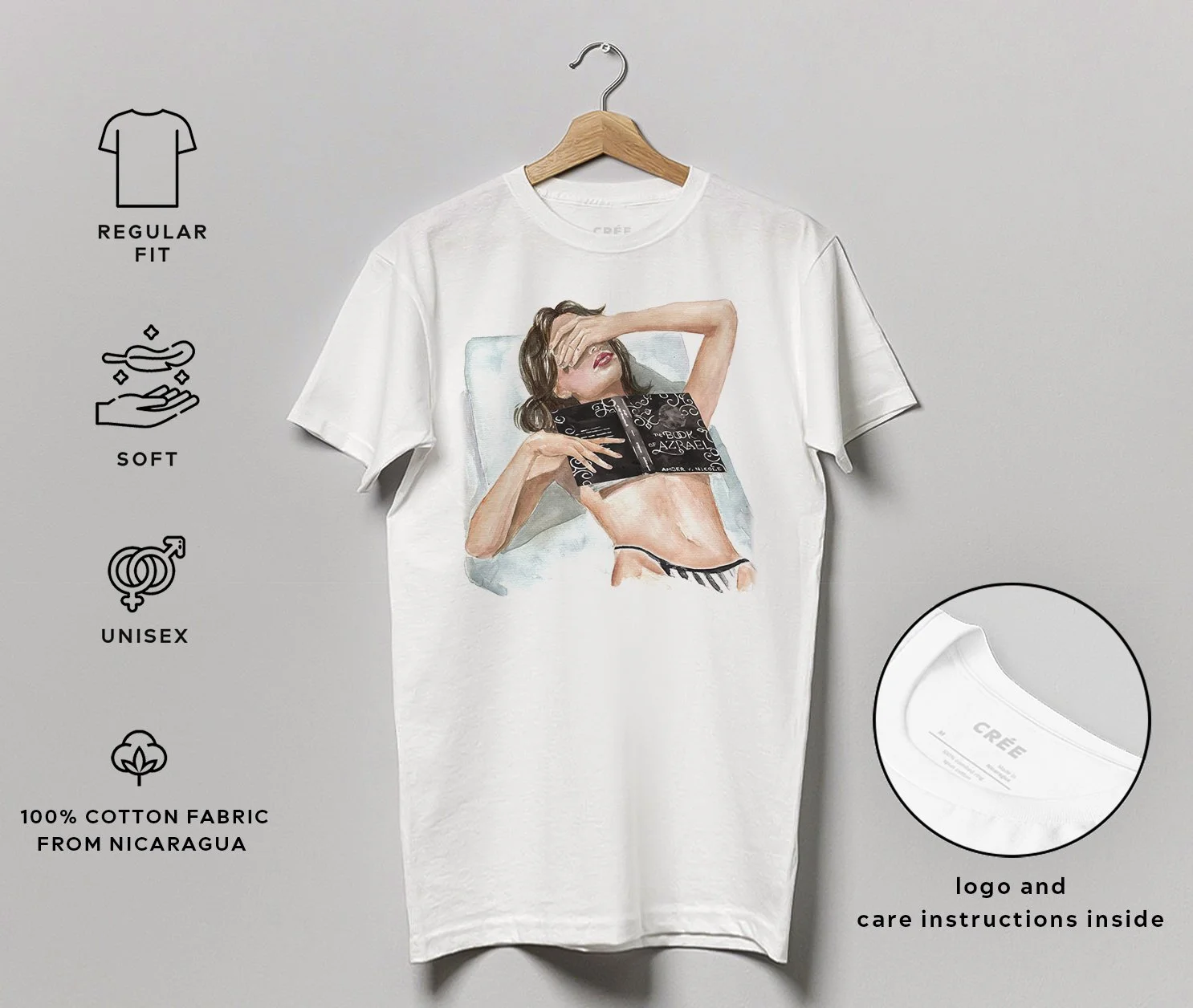 The Book of Azrael (Gods & Monsters, #1) book t-shirt | Amber V. Nicole book 100% cotton tee 2.jpg