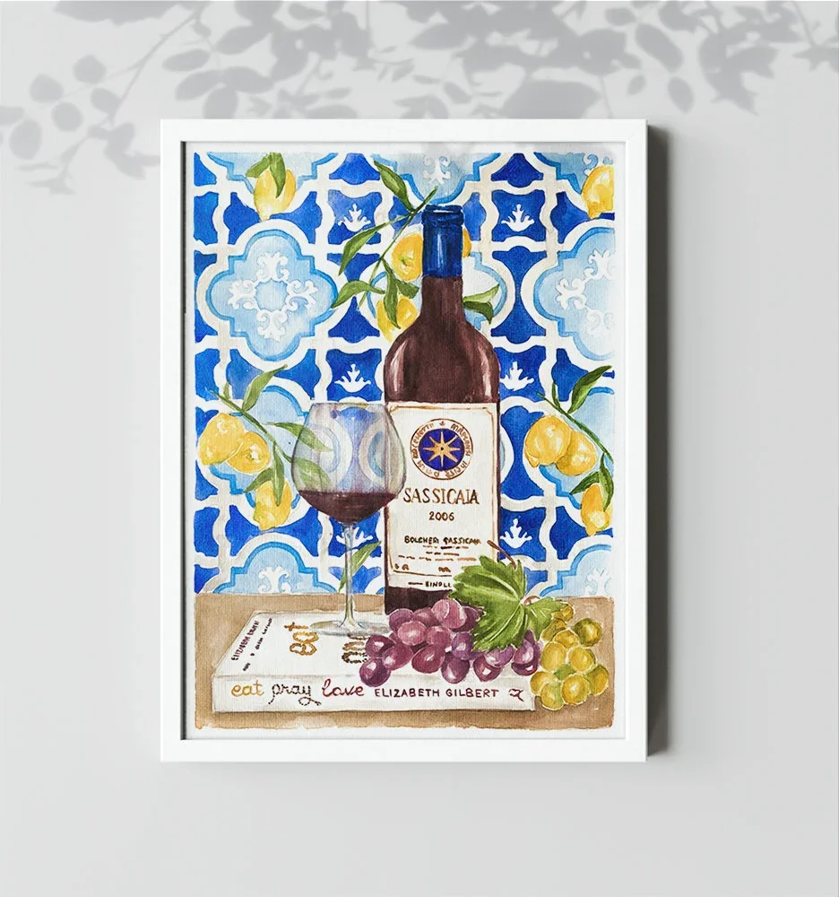 Eat, Pray, Love book art print .webp