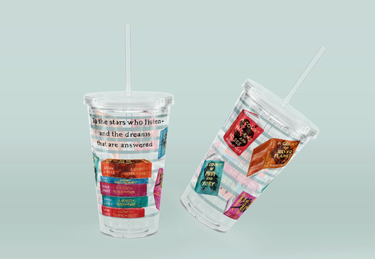 Acotar A Court of Thorns and Roses series plastic cup.jpg