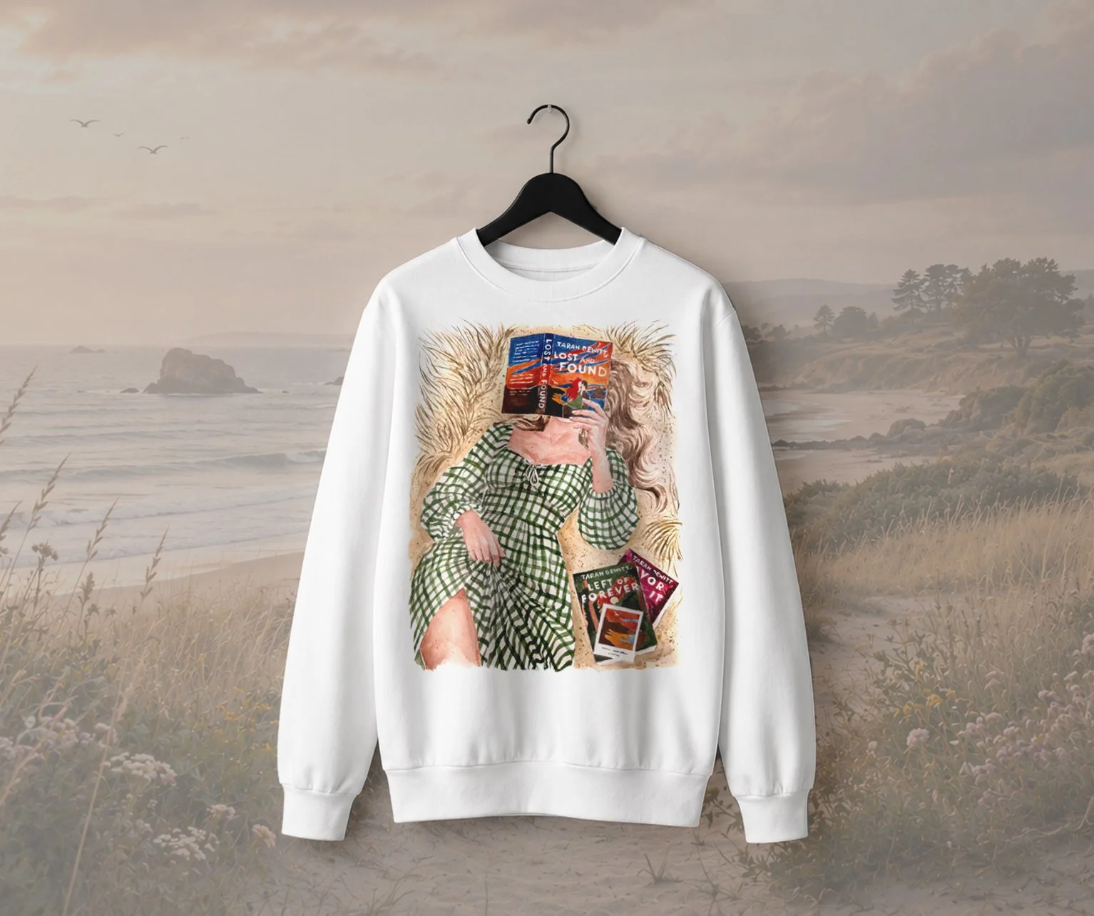 Lost and Found book sweatshirt