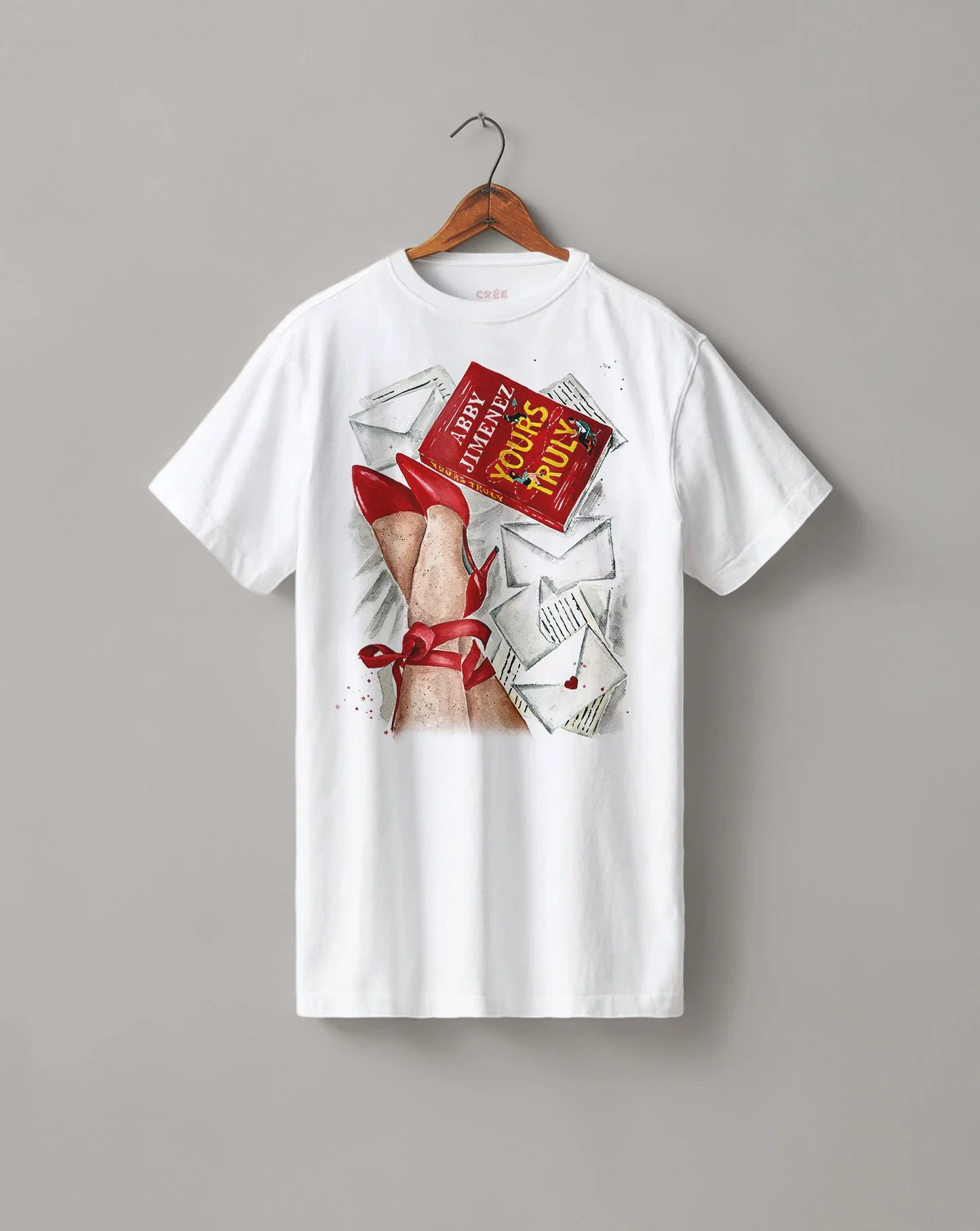ours Truly book t-shirt, Abby Jimenez romance merch2.jpg