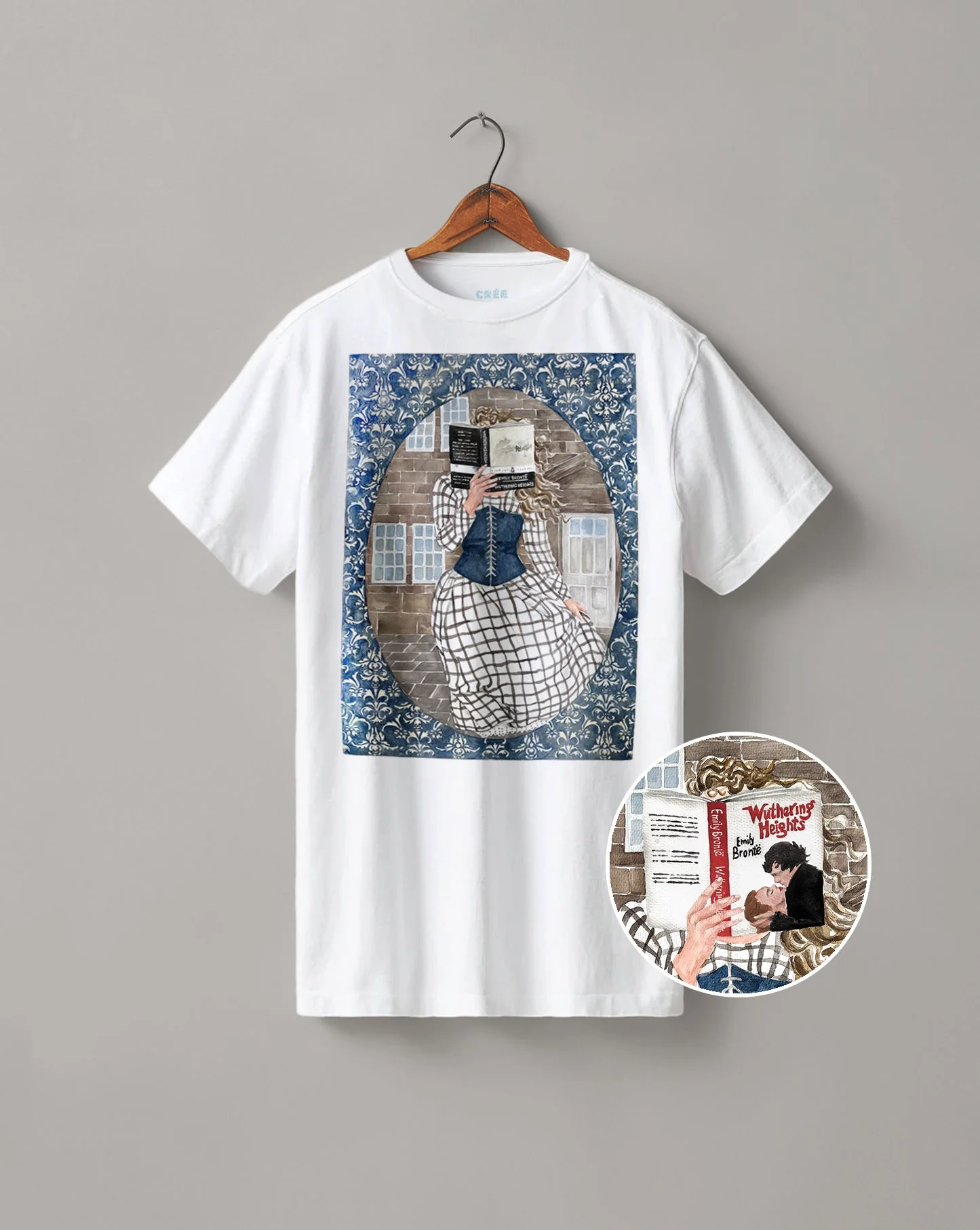 Wuthering Heights by Emily Bronte book t-shirt | heavyweight boyfriend fit