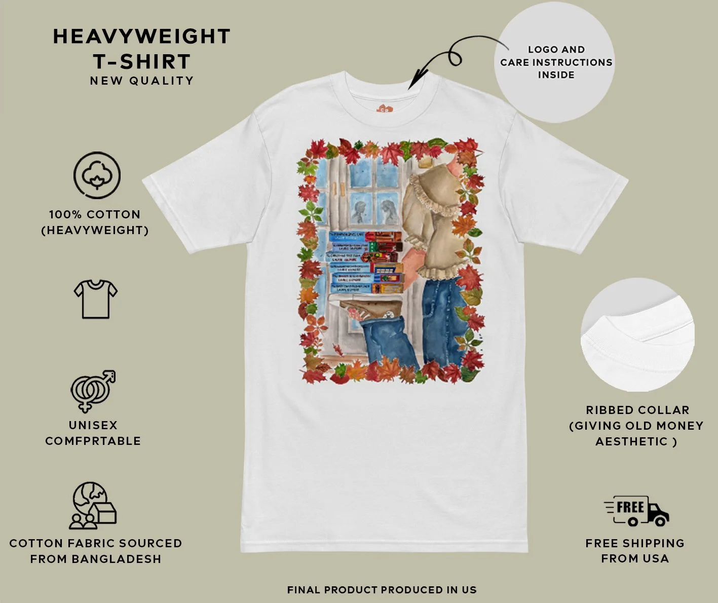 Dream Harbor series t-Shirt – Laurie Gilmore fall collection heavyweight boyfriend fit tee2.jpg