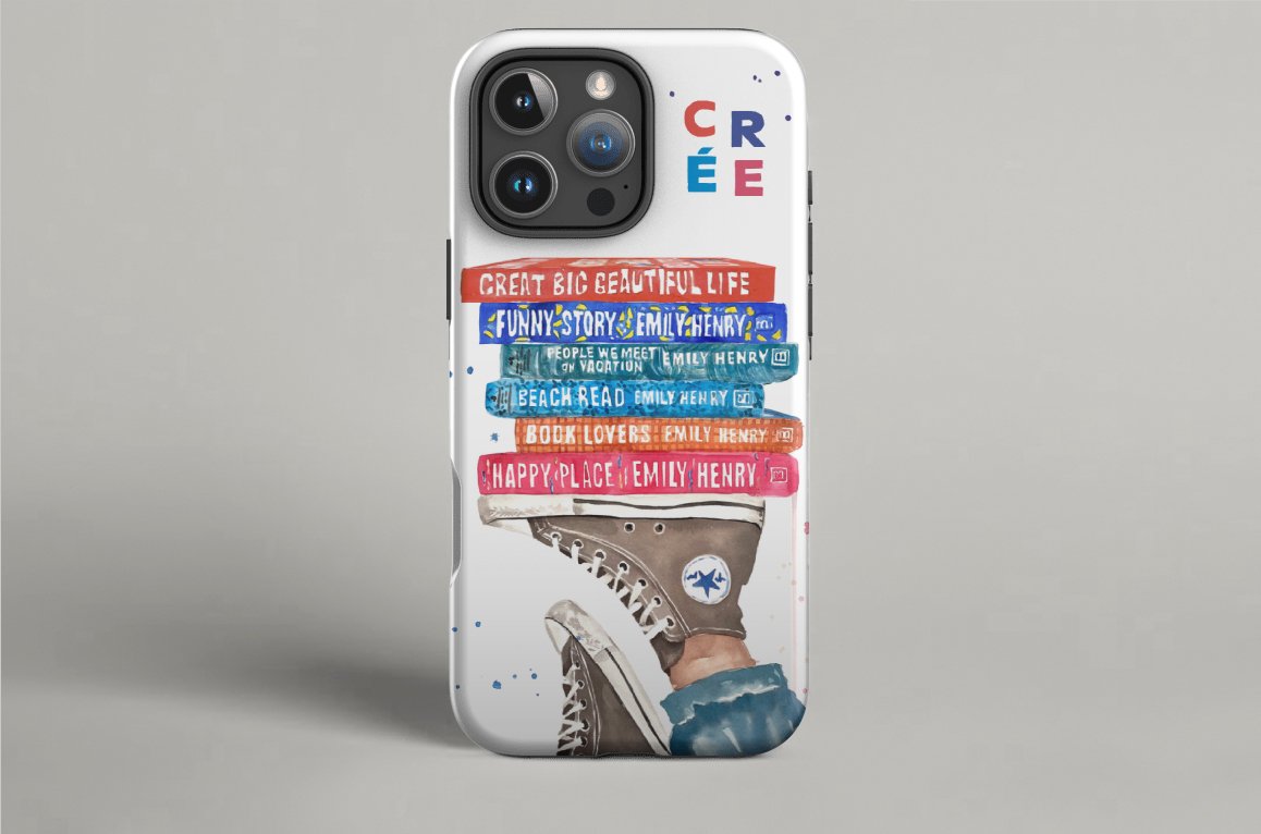 Emily Henry books collection phone case