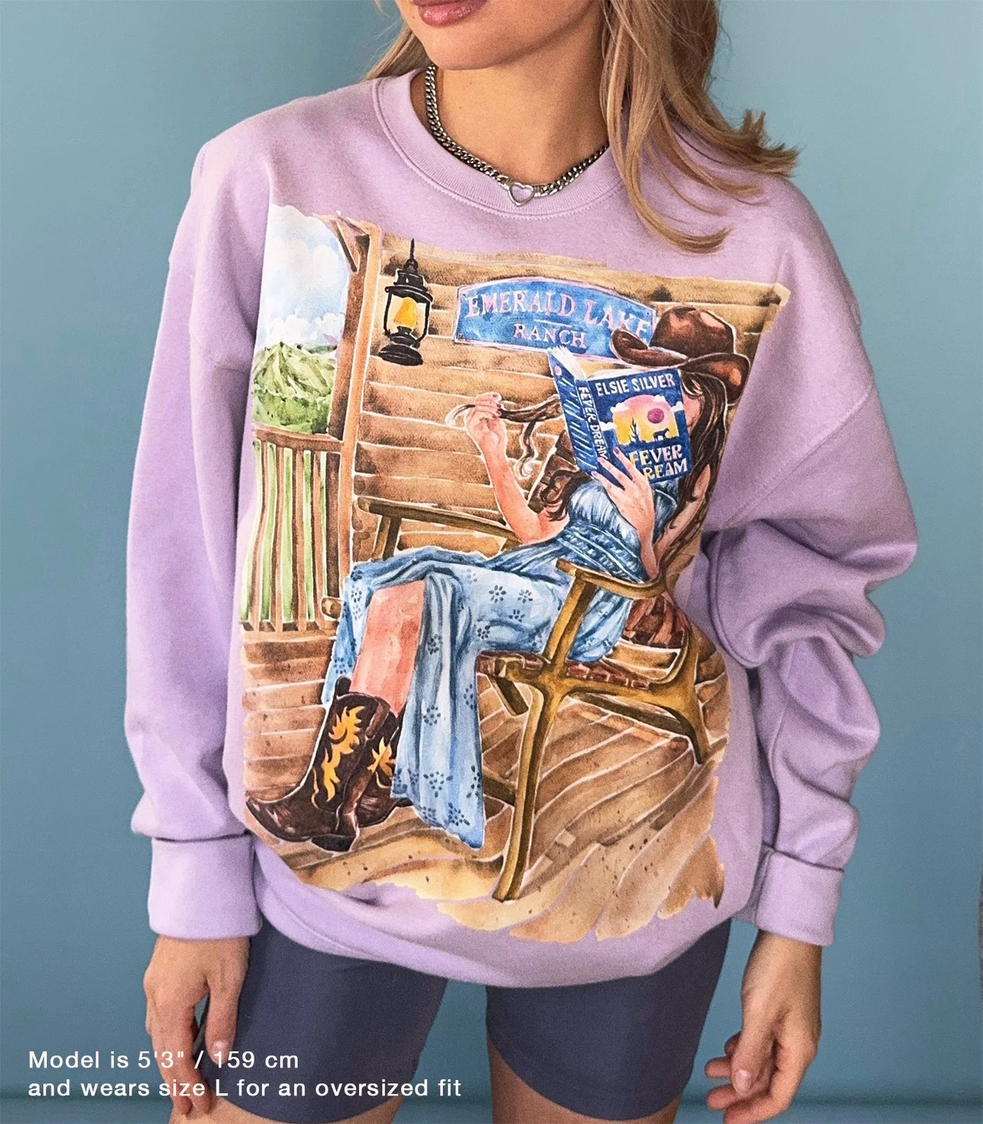 Fever Dream (Emerald Lake #1) book lavender sweatshirt | hair & skin options