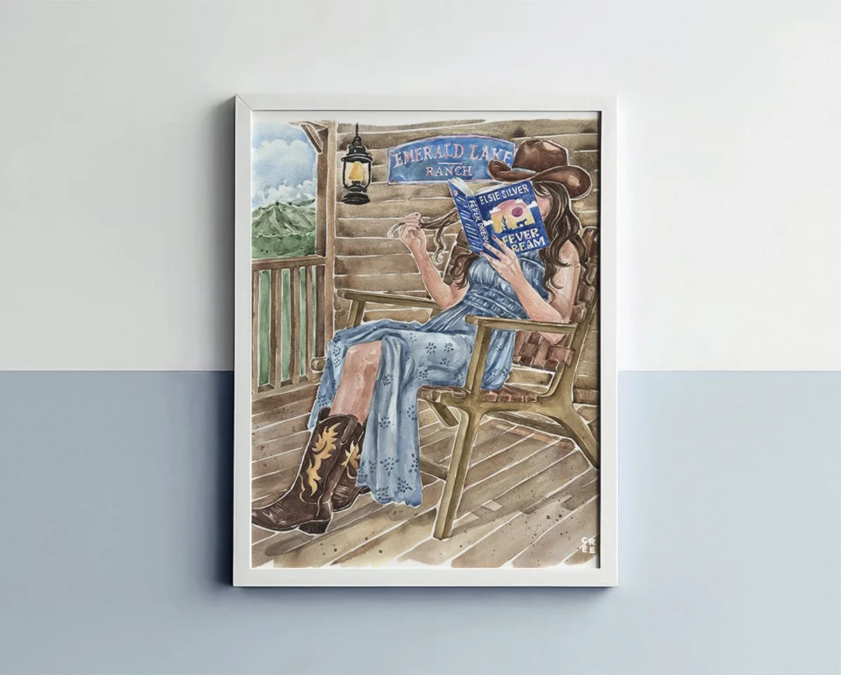 Fever Dream (Emerald Lake #1) book art print | hair & skin options
