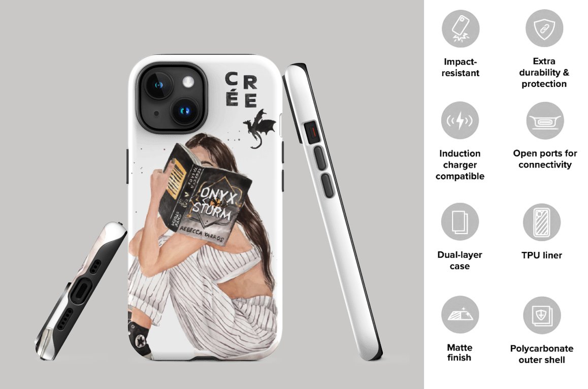Onyx Storm (The Empyrean, #3) by Rebecca Yarros phone case .jpg