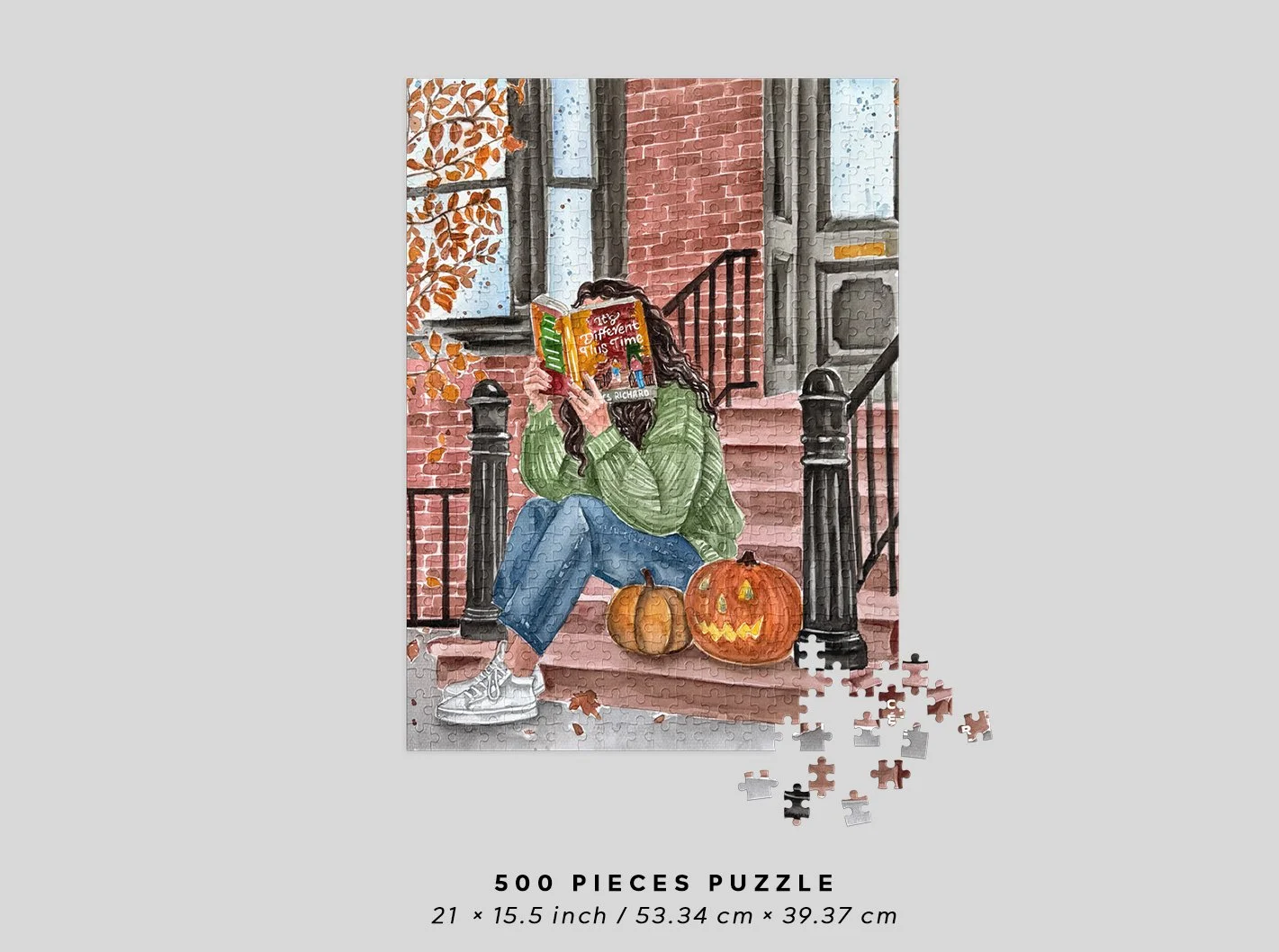 500 piece bookish puzzle in metal gift box | Inspired by It’s Different This Time book by Joss Richard 2.jpg