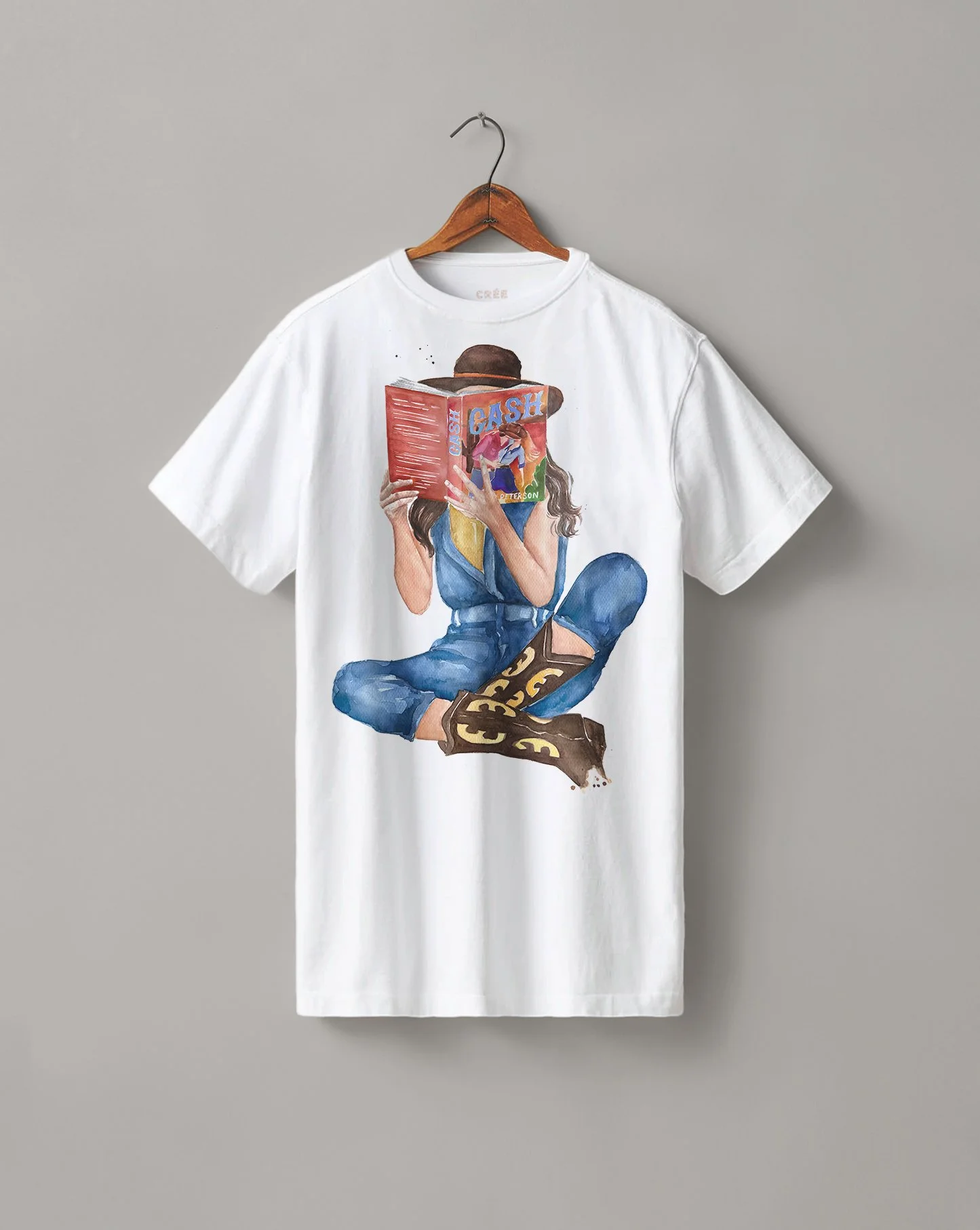 Cash book t-shirt, Lucky River Ranch series merch,.jpg