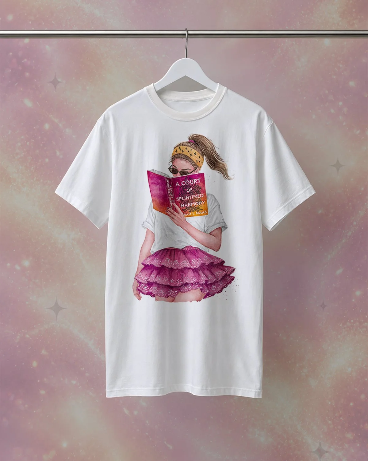 A Court of Splintered Harmony book inspired heavyweight t-shirt