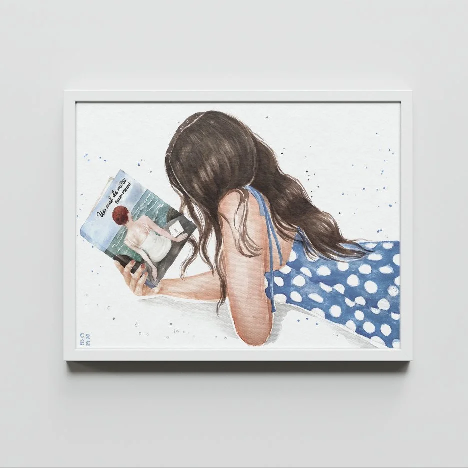 Farah Merad book art print