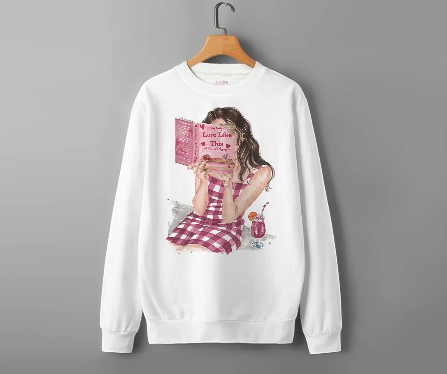 Love Like This by Alaina McCaffrey book sweatshirt | hair color options