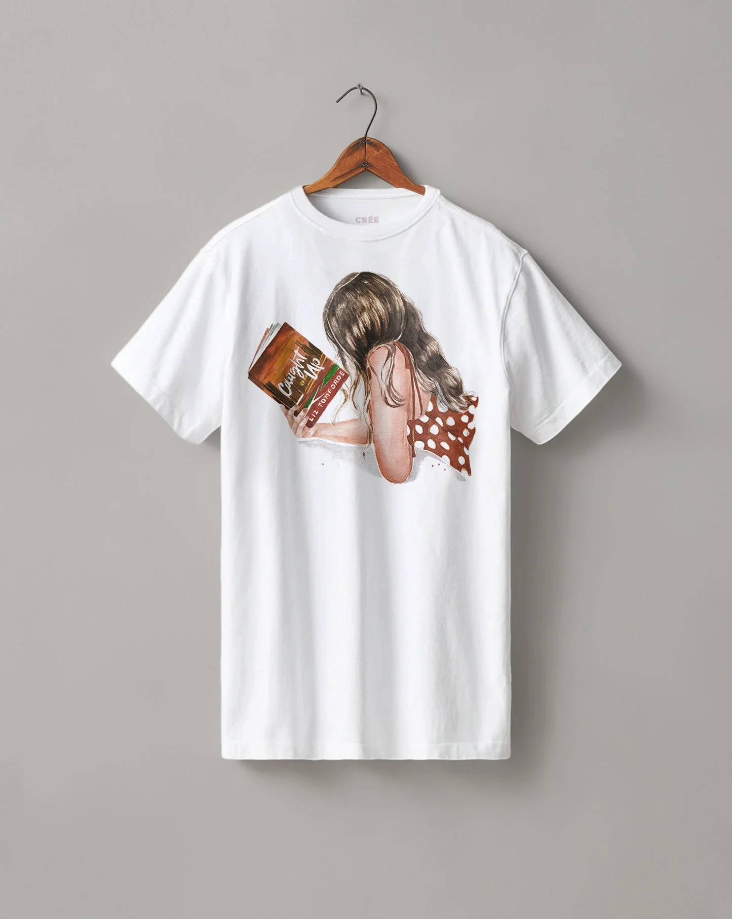 Caught Up book t-shirt, Liz Tomforde romance merch1.jpg